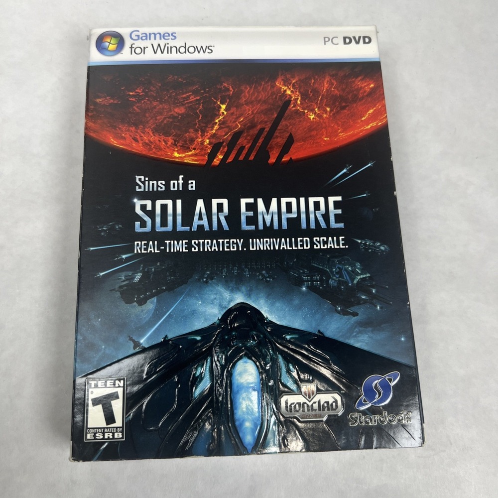 Sins of a‎ Solar Empire - PC - NEW/Sealed - Strategy Game - COMPLETE